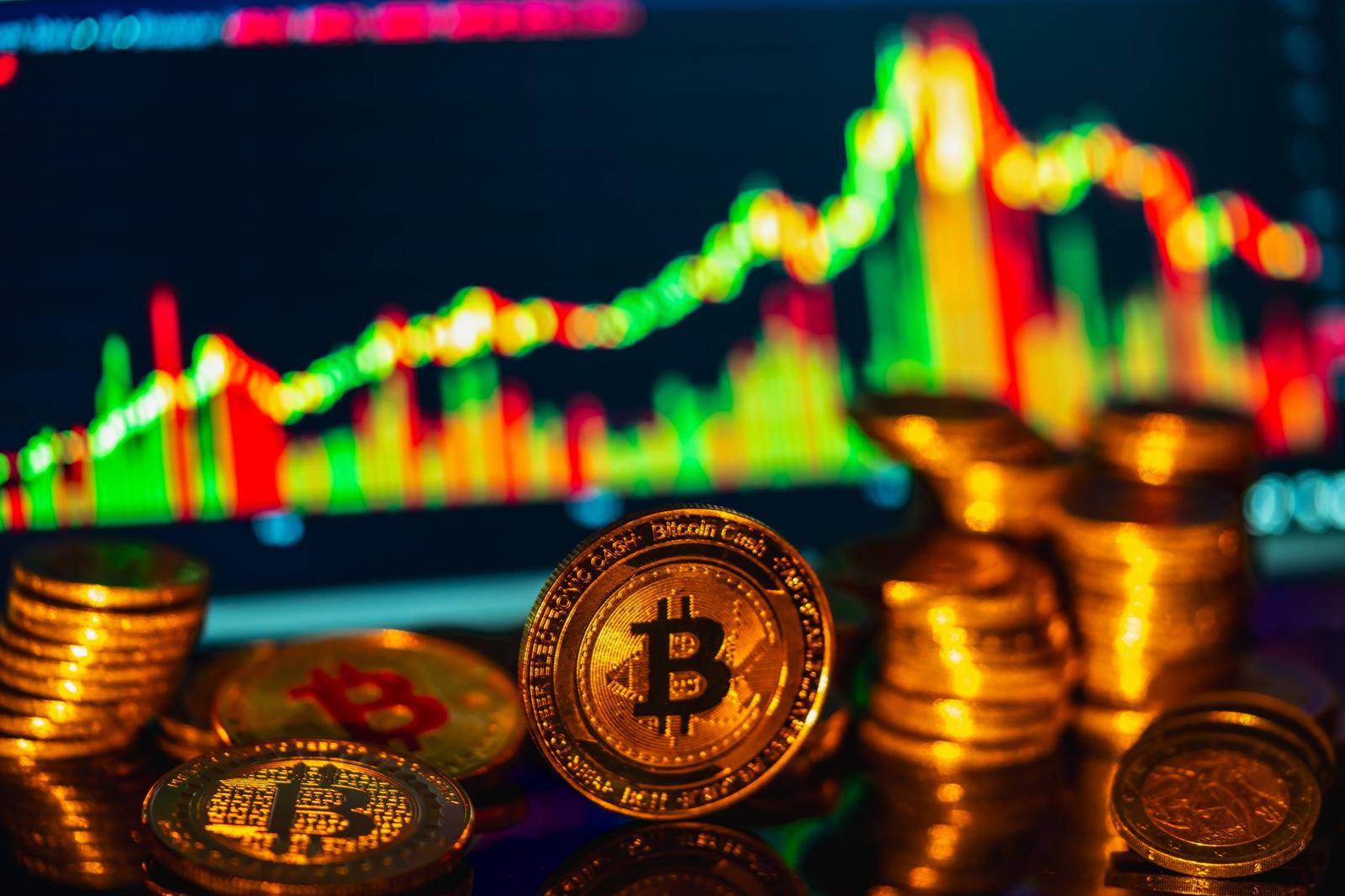 Golden Bitcoins and Financial Graph in View